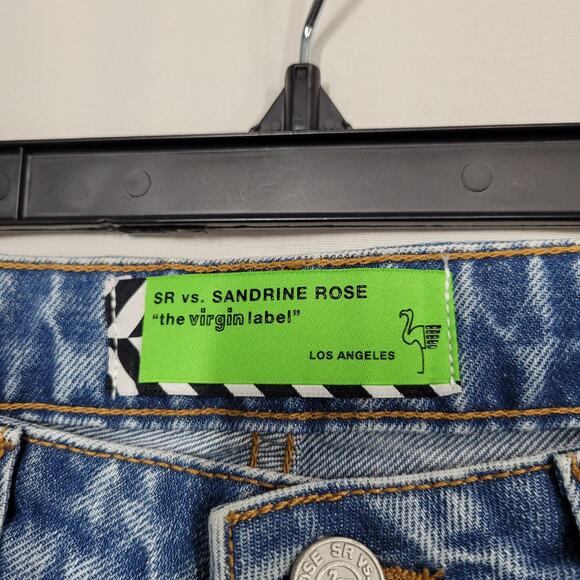 Sandrine Rose/Free People Sandrine Rose Indigo Straight Leg Jeans Size 29 - Picture 4 of 6